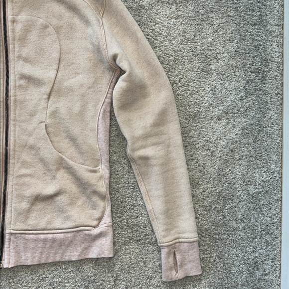 Lululemon Oatmeal color Hooded Zip-Up Hoodie/Jacket - Picture 3 of 9